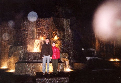 Lester and I share a moment at the memorial.