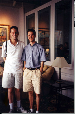 Jason and me after a slap-yo-mama delicious buffet in downtown New Orleans.