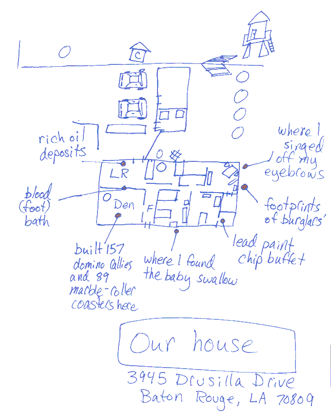 This is the house where I grew up.