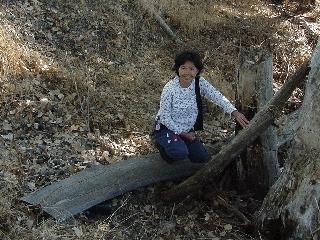 Aciu next to the cache.