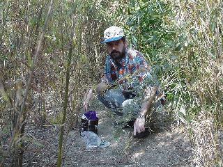 John with the cache.