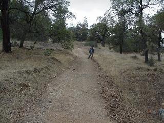 John heading down the hill.