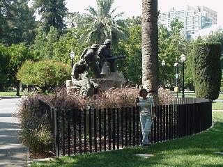 Aciu at Firefighter's Memorial, Capitol Park, Sacramento