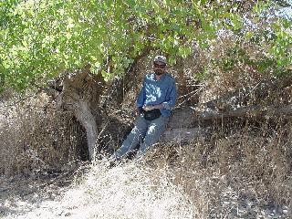 John near the cache.