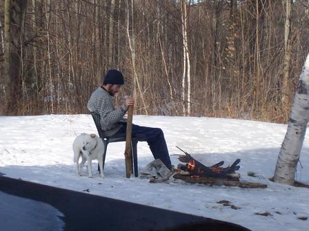 Starting a fire