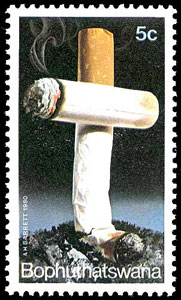 Botswana, Anti smoking stamp, 1980