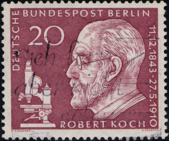 Germany 50th anniversary of Robert Kochs death, Nobel prize winner in 1905 for his works on tuberculosis 