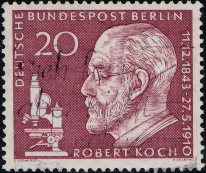 Germany 50th anniversary of Robert Koch�s death, Nobel prize winner in 1905 for his works on tuberculosis 