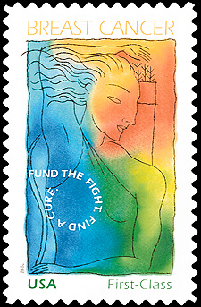 US�s semipostal stamp to help fight against breast cancer