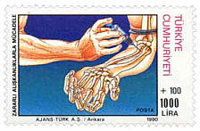 Turkey, Antidrugs stamp, 1990