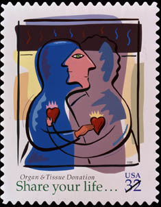 Organ donation USA stamp