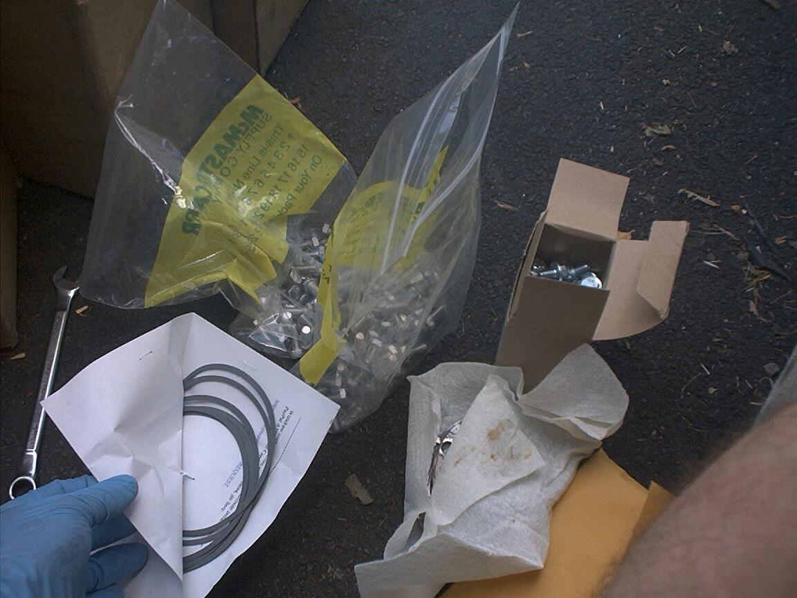 gaskets and hardware
