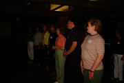  It's line dance time. 