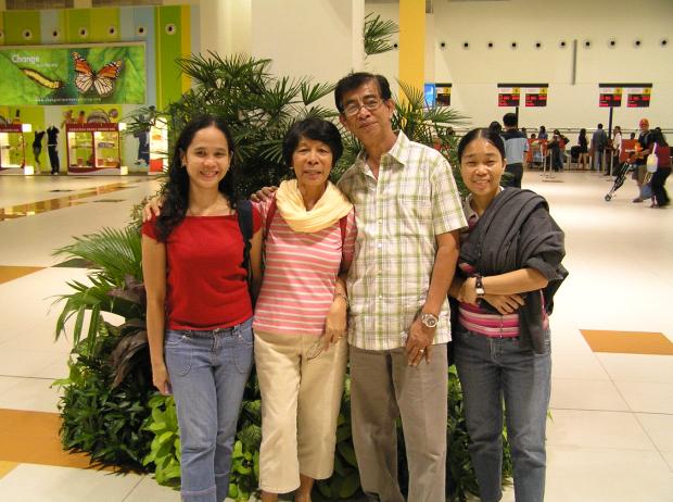 HOPE Church CENTRAL WEST 1 member's Mildred and Tere sending off Ptr Rey and Sis Lulu at the Airport.