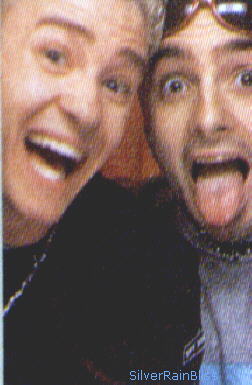 Justin and Chris happy