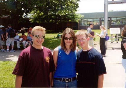 Me, Darcie, and Daniel on Activities day.