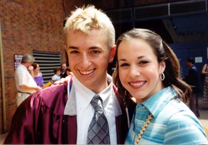 Lauren and me after graduation.
