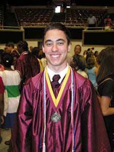 Kevin on graduation day.