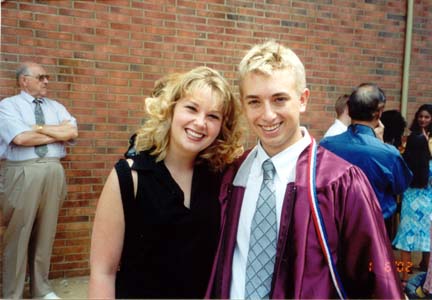 Megan and me after graduation.