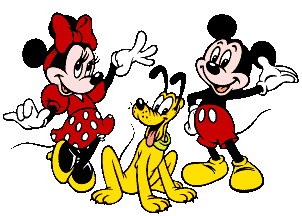 Minnie, Pluto & Mickey