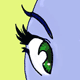 A sprite girl with weird hair...
