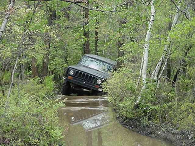 Dave getting his feet wet.