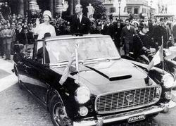 THE QUEEN ELIZABETH ON OFFICIAL VISIT IN ROME