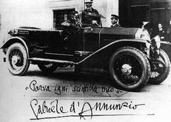 d'ANNUNZIO DROVE A LARGER TRIKAPPA...