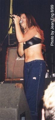 deanna's intense vocals surging into the mic!