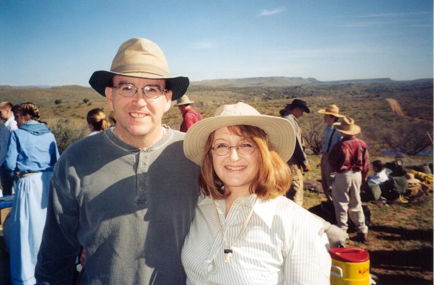 AZ Pioneer Trek - Jeanni's last time clean for 3 days and 23 miles! Plus Brian, the world's best husband :)