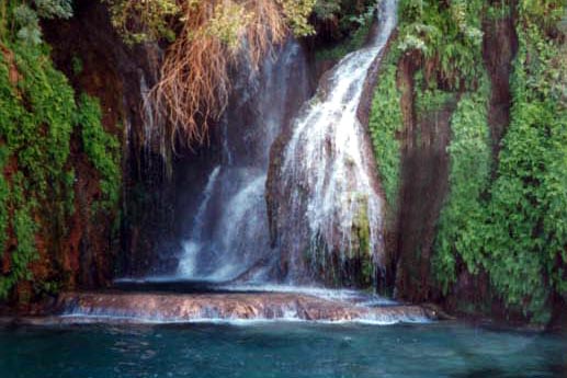 Navajo Falls - secret retreat at the bottom of the Grand Canyon! Add some mileage to your feet and some memories for your family!