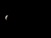 [Partially ecplipsed moon]