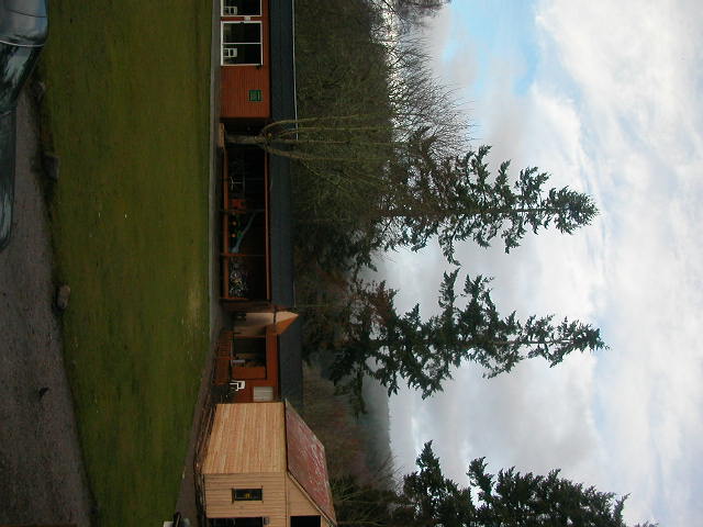 [Our staff lounge, the shed type building]