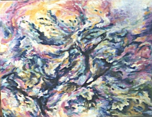 Painting 1702 Spring Wind A (oil)
