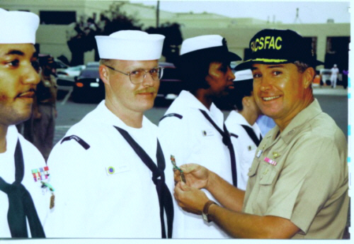 receiving award