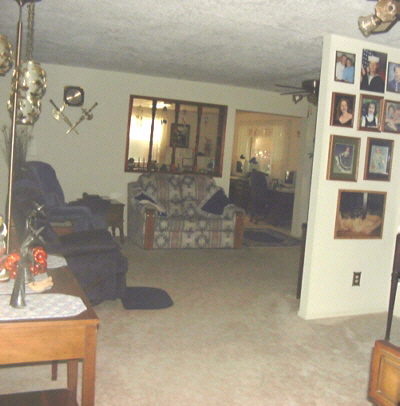 scanning across living room