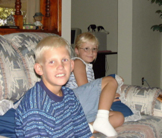 getting re-acquainted, another view of the 2 older children