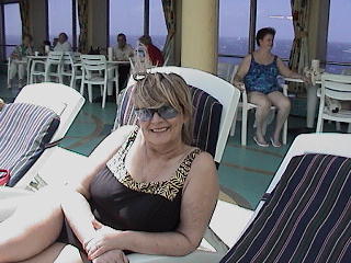 Just relaxing at the Lido Pool