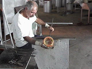 Glassblower at Caracas, Venezuela, SA