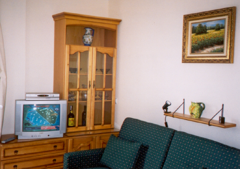 Main sofa bed. Satallite TV.