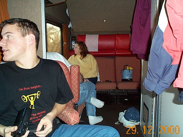 On the train on the way to New Orleans