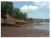 The sculptured red shore