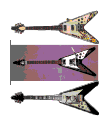Three of Jimi's Flying Vs.....