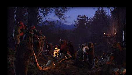[ Ewok celebration at twilight ]