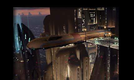 [ Matte painting of Coruscant ]