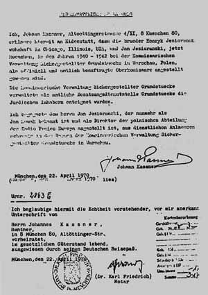 Oswiadczenie Johana Kassnera