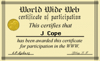 Certificate of Participation