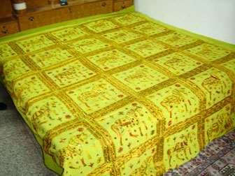 handwork bed sheet