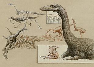 Mononykus by John Sibbick