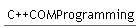 C++COMProgramming